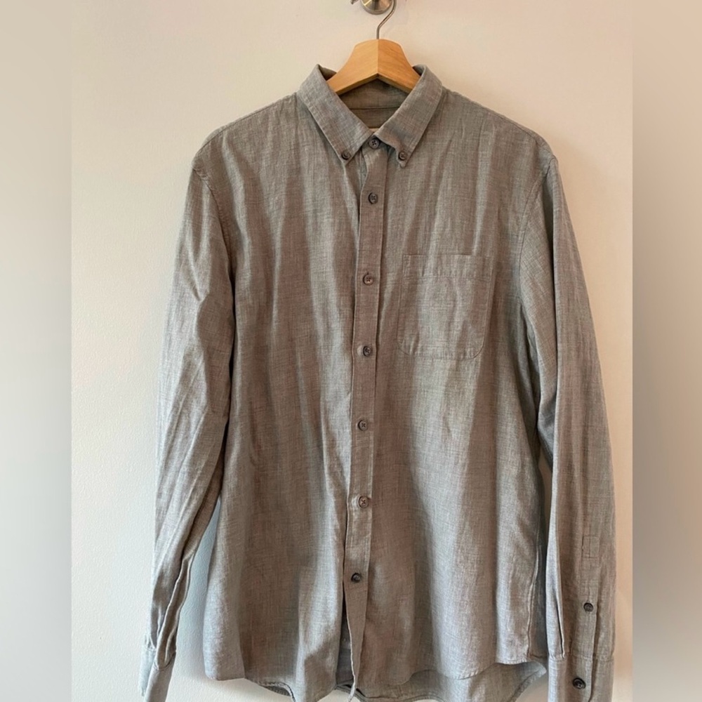 Club Monaco Men's Gray Button-Up Shirt
